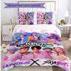 Kpop Demon Hunters Pattern Printed 3PCS Bedding Set, Soft Skin-Friendly Washable Duvet Cover & Pillowcases Set