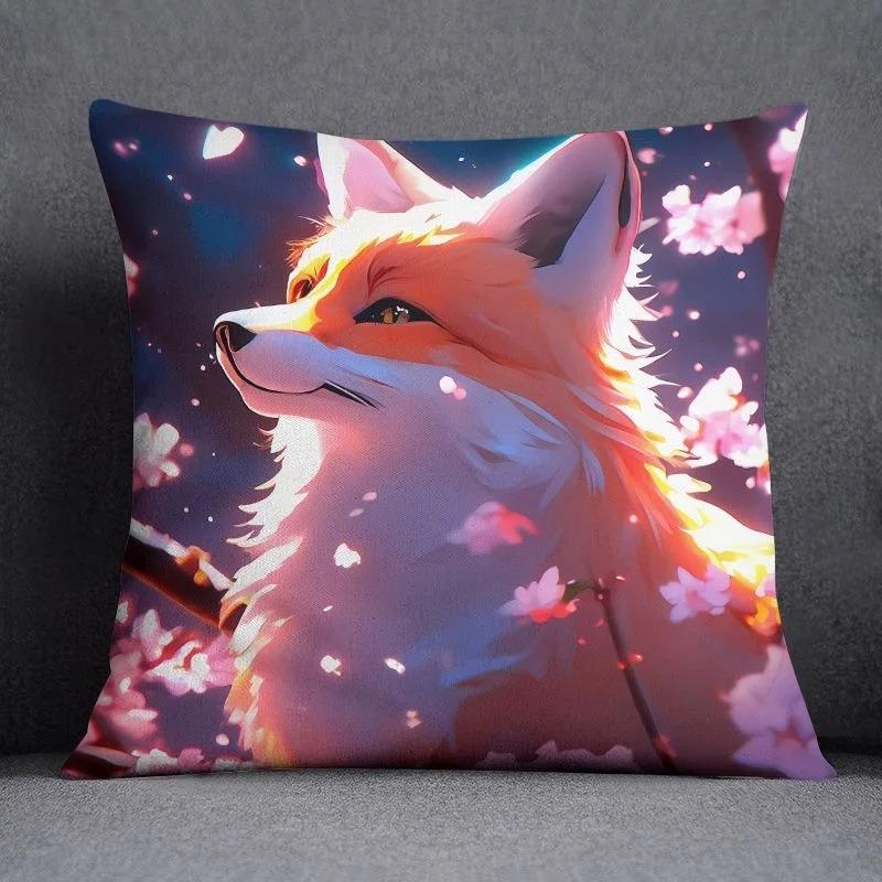 Høyverdig Fox Cat Putetrekk Bilpynt Kontor Stue Sofa Hjem Putetrekk