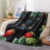 Black Cat Print Flannel Blanket, High Quality Comfortable for All Seasons, Home Decor, Warmth and Comfort, Perfect for Christmas Gifts
