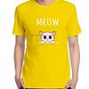 Funny Sound Of A Cat Meow Cat Lover Fashion Graphic T Shirts Summer Cotton New Shirts And Tshirts Unisex Oneck Print T Shirt