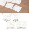 Midori Farbe mit Floral 33260006 Papier, Halbtransparent, Zweifach gefaltet, Aufkleber, Muster, Gelb,