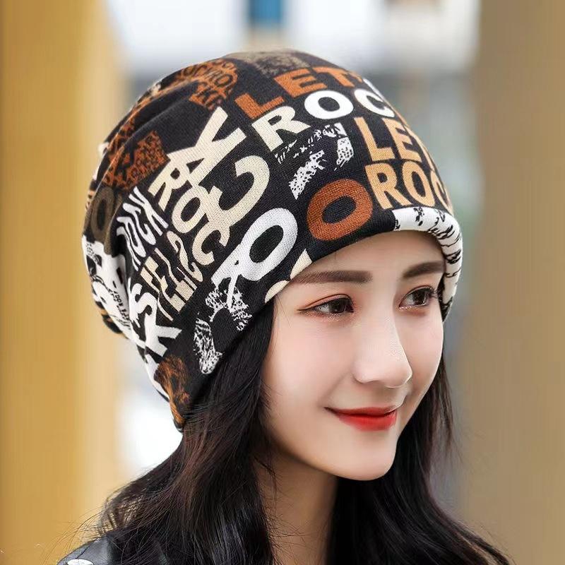 

Double Head Cap Bib Twist Cap Multi-Functional Printed Scarf Cover Cap Neck Cap Face Mask Headscarf Cap