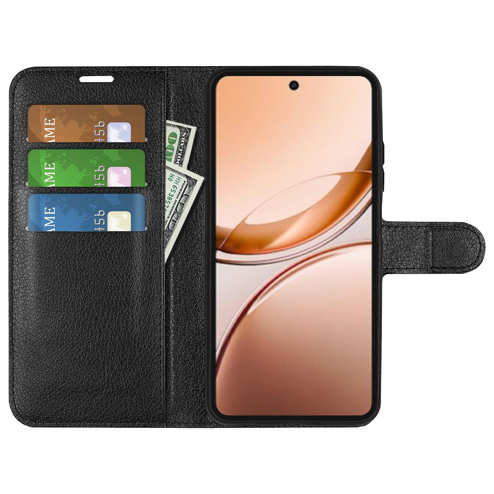 

For vivo V50 Lite 5G Case Litchi Texture Shockproof Leather Wallet Phone Cover Brown