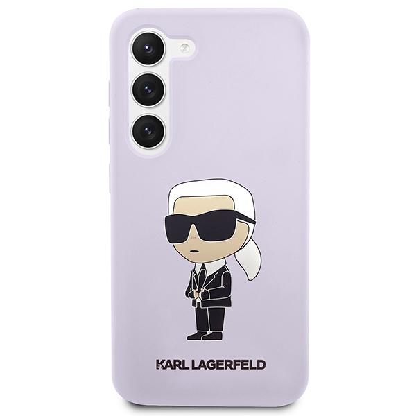 Etui do Samsung Galaxy S23 Plus Karl Lagerfeld Silicone Ikonik Purpurowy
