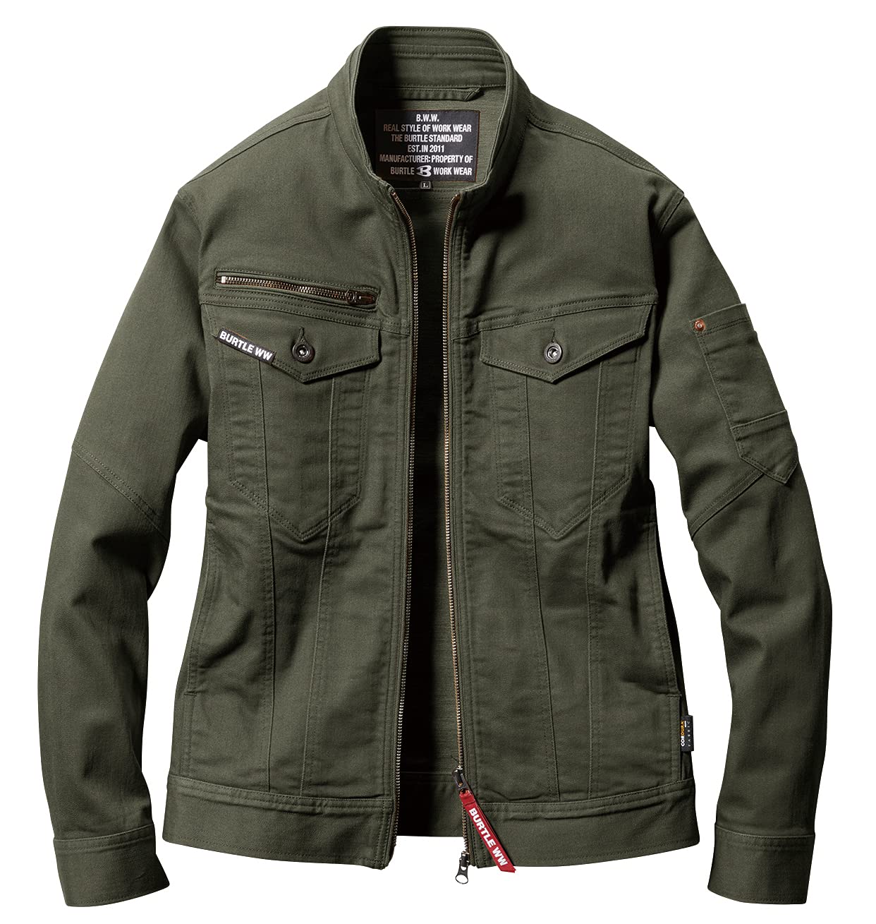 Burtle Mills Green Size Jacket, L, 5001-14-L