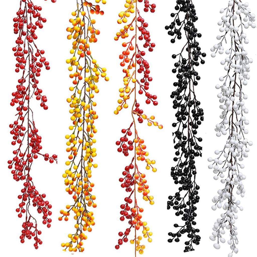 DIY Crafts Essential 6FT Red Berry Garland for Christmas Tree Decoration