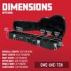 Gator Cases Gator Hard Case for Tenor Plywood with Tolex GWE Series Ukulele, Size, Lamination, GWE-UKE-TEN