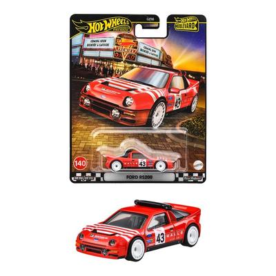 Hot Wheels Boulevard Ford RS200 Vehicle Toy Diecast Car, Red, 1/64 Scale