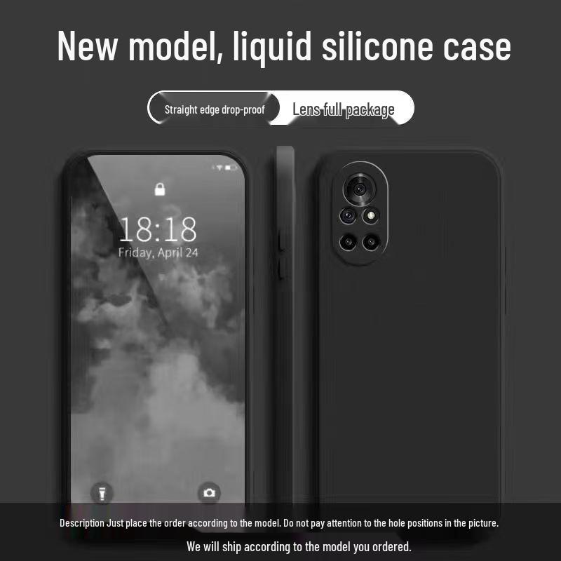 Honor V40 Light Luxury Edition Solid Color Anti-Drop Liquid Gel Case