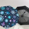 1pc Snowflake Winter Pattern Umbrella  Automatic Opening and Closing Umbrella, High Quality Umbrella, Ideal Gift for Her 187