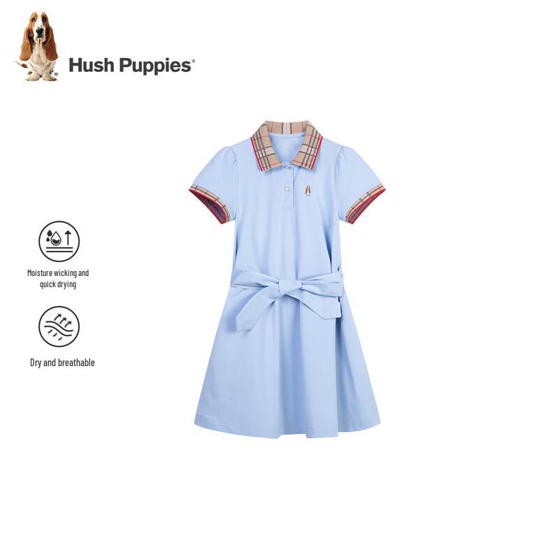 Hush Puppies Girls  Collegiate Quick-Dry Polo Dress 170