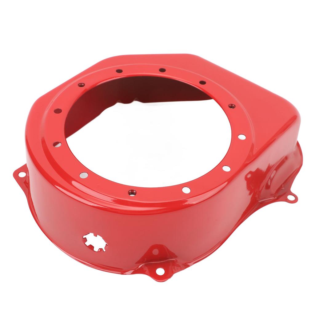 Starter Shroud Fan Flywheel Cover Red Metal Recoil Pull Starter Cooling Fan Cover for GX160 5.5HP