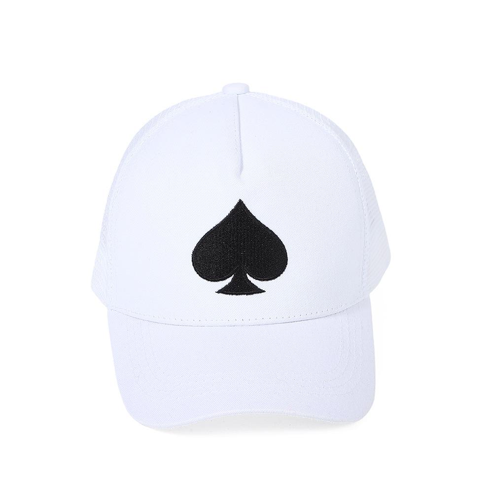 Heart Of Hearts Embroidery Baseball Cap Outdoor Mesh Cap Summer Shading Breathable Mesh Cap Adjustable