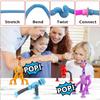 4 Pieces Pop Tubes Sensory Toys Giraffe Fidget Tubes Pack Telescopic Suction Cup Toys Fidget Toys for Kids (Giraffe)