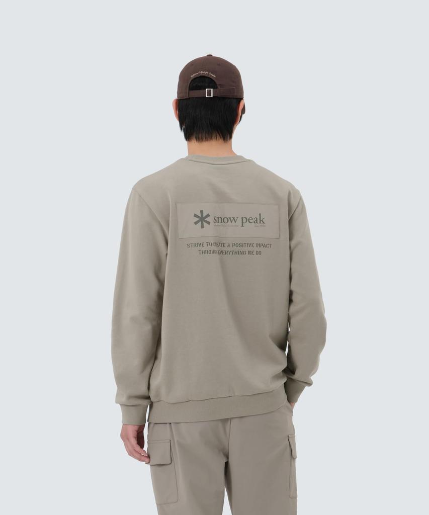 Snow Peak Woven Patch Sweatshirt and FOG GREY XL GS-S25FMFHT24, Men's Women's
