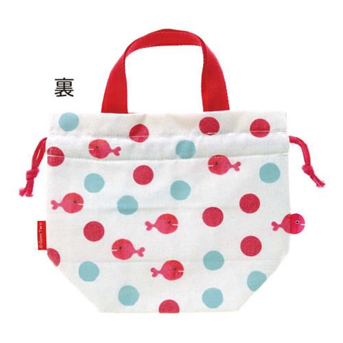 Gakken Staful Gomi Taro Goldfish Runaway Insulated Lunch Bag, Mizutama K20002