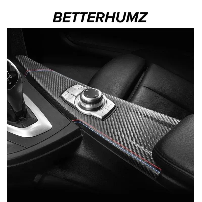 Car Multimedia Knob Panel Center Console For BMW F30 F32 F34 Made of Alcantara Trim Cover Performance Sticker Interior Accessory