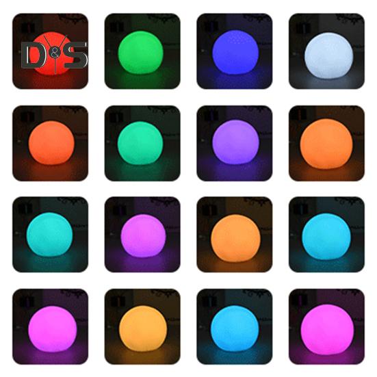 2/4 szt. Pływające światło basenowe z pilotem 16 kolorów RGB Zmieniające IP68 Wodoodporne Zasilane bateryjnie Zewnętrzny basen Wanna z hydromasażem Świecąca kula okrągła