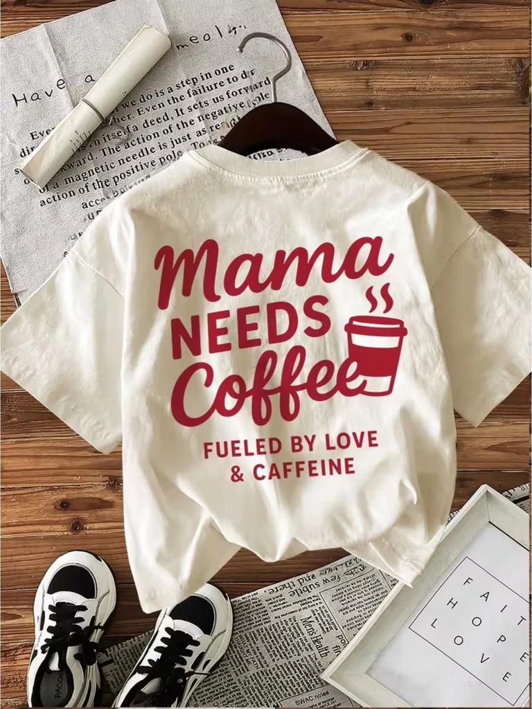 2026 Summer Hot Sale Casual Coffee Tshirt Unisexs Fashion Print Round Neck Short Sleeve Top Vintage Shirt Design Tees