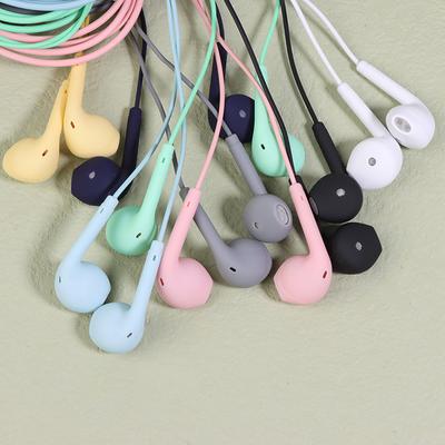 Universal 3.5Mm Stereo In-Ear Frosting Headphones Sport Music Earbud Wired Headset Earphones With Mic For Xiaomi Huawei Samsung