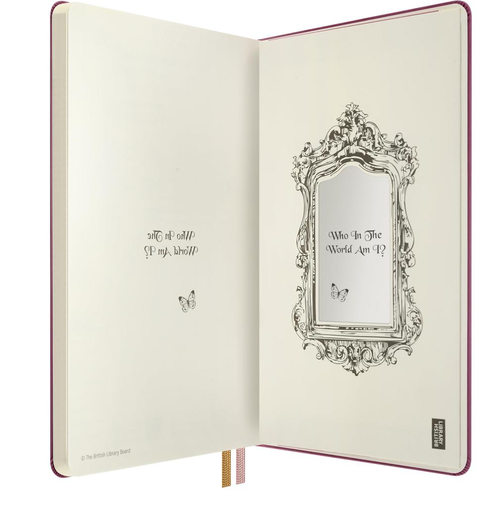 Moleskine x Alice in Wonderland Queen of Hearts Large Size x Burgundy LEAL02QP062 Notebook, (13cm 21cm), Plain,
