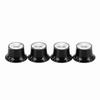 4Pcs Round design Guitar Tone Knobs Black Guitar Knobs Set  Electric Guitars
