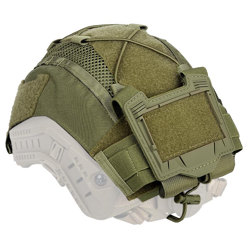 Cross-Border Tactical Camouflage Helmet Cover with Battery Pack and Counterweight.