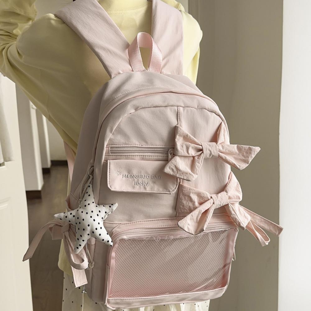 Bow Ita Bag Student Mochila Fashionable Mochilas Mujer Large Capaci Backpacks Spacious Durable Backpack Cute Bags for Woman