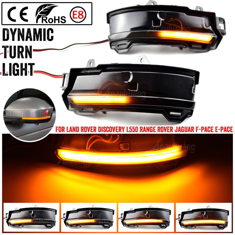 For Land Rover Evoque L538 Discovery Sport Jaguar F-Pace Car Side Mirror Lamp LED Dynamic Turn Signal Light Blinker Indicator