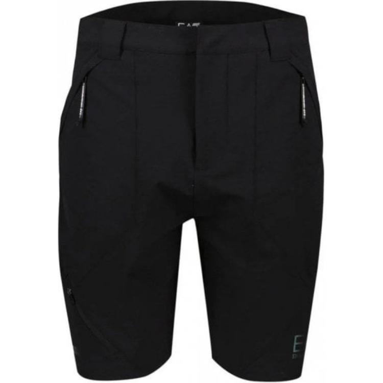 Emporio Armani EA7 Весна-Лето 2024 Повседневные шорты с карманами и принтом в виде букв Мужские шорты Черный 3DPS07-PNFWZ-1200 XXL