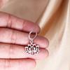 Kinitial Yoga Lotus Pendant Earrings for Women Fashion Stainless Steel Choker Buddhism Water Lily Jewelry Chain Earring Gift
