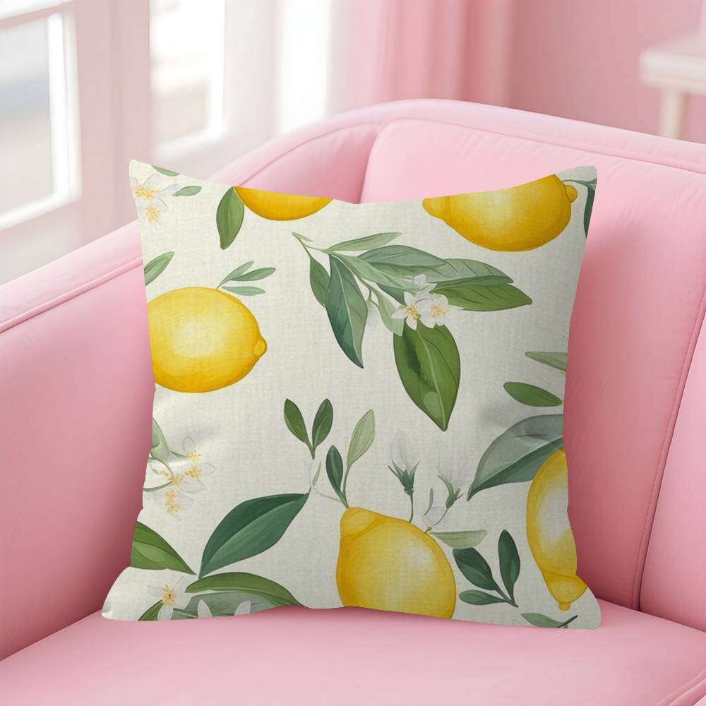 Fruit Lemon Pillow Cover Design Cushion Cover Decor Holiday Decorati