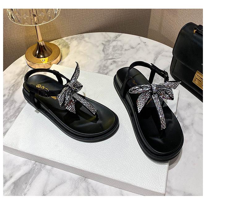 Muffin-Sommer-Damen-Oberbekleidung Ein-Wort-Sandalen rutschfest weichsohlig 2025 neu zehenfrei Strand-Damen-Hausschuhe