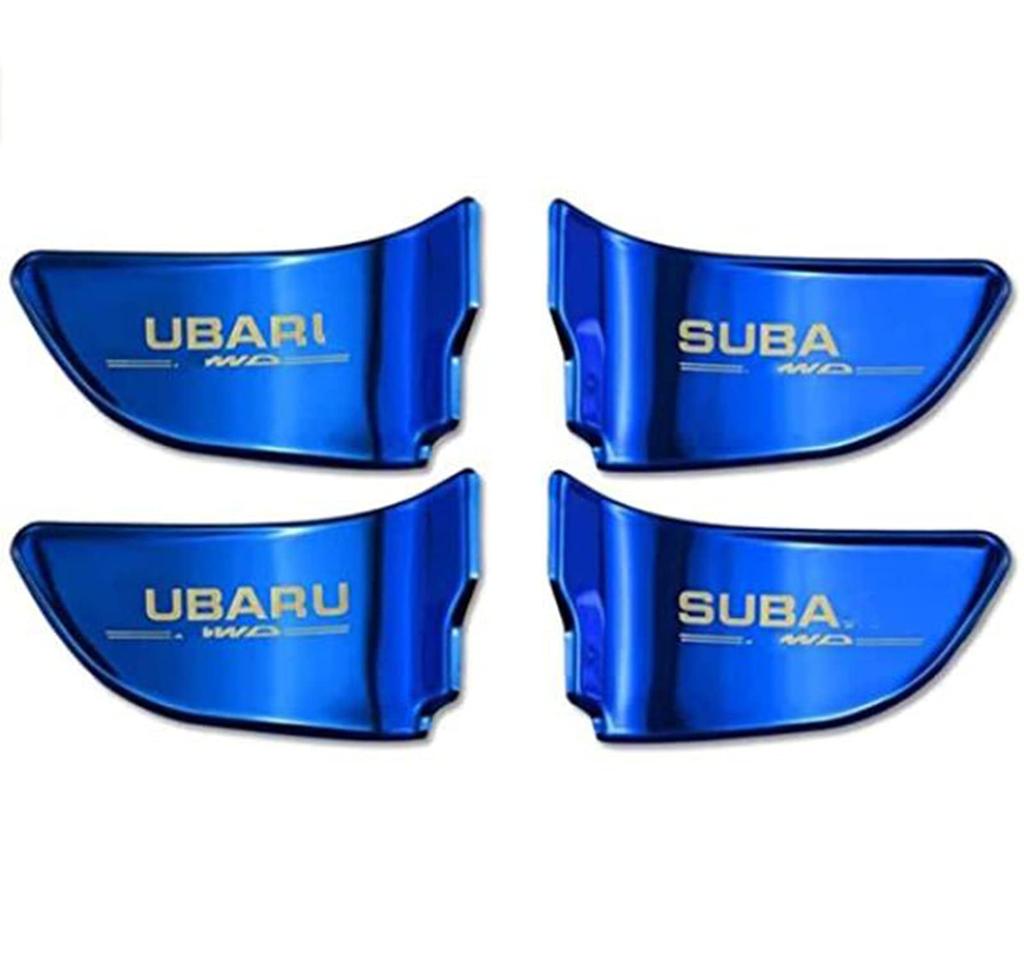 Lightbbuddy Subaru Indoor Inner Door Plate Interior Inner Parts Dress Up Set of 4 (Blue)