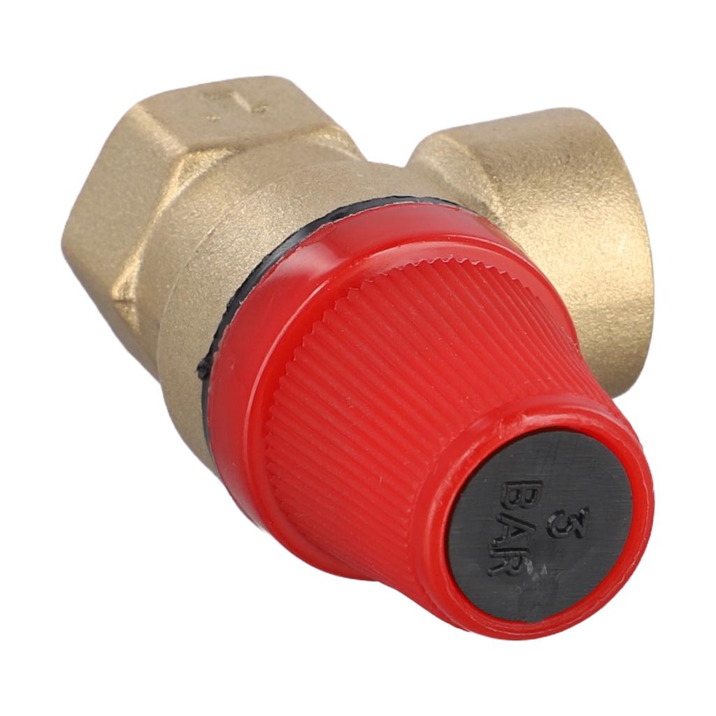 1Pcs Drain Valve For Water Heater Diaphragm Brass Safety Valve 1/2 Inch Pressure Level 3 Bar To 6 Bar Drain Valve Heating System
