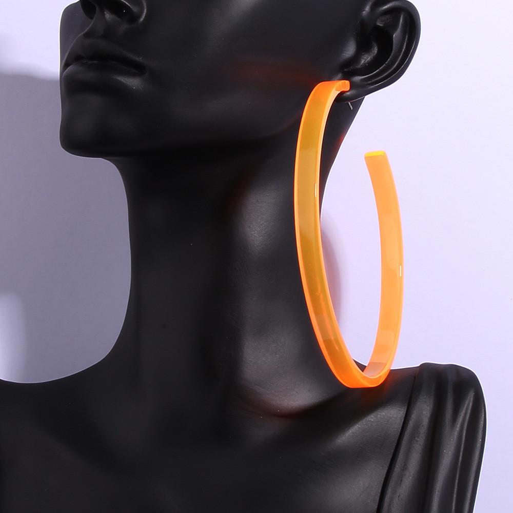 

Fashion Large Colorful Acryl Geometric Earrings For Trendy Womens Street Fashion