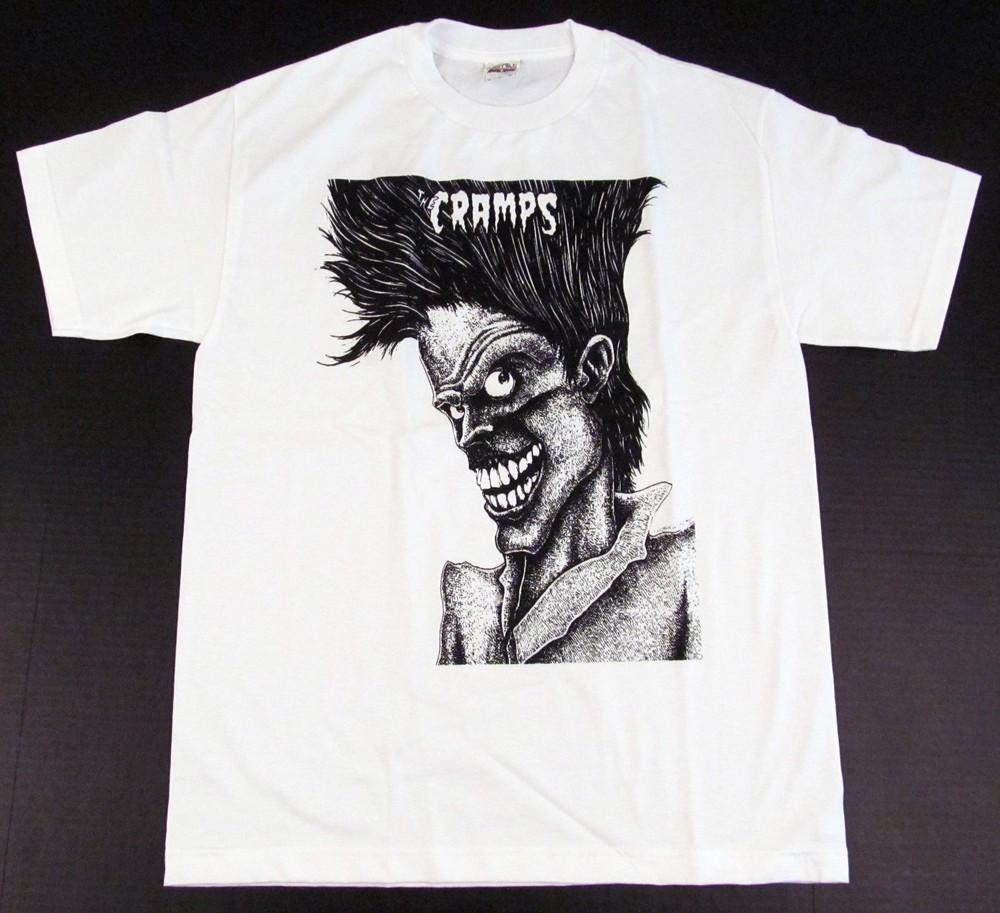 The CRAMPS Bad Music For Bad People T-shirt Punk Rock Tee Adult SMLXL New Unisex T-Shirt XXXXL