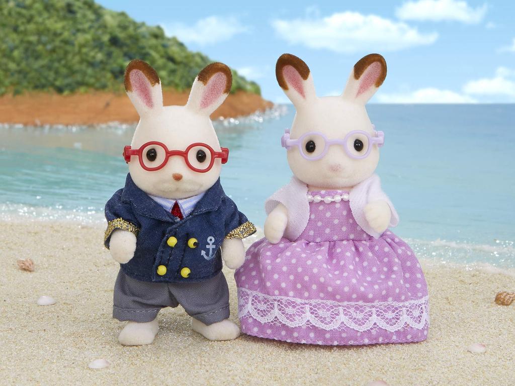 Sylvanian Families Dolls Rabbit Grandpa and ST Mark Certified Ages Toy Dollhouse Sylvanian Families Epoch [Chocolate Grandma] U-68 3+ Co., Ltd.