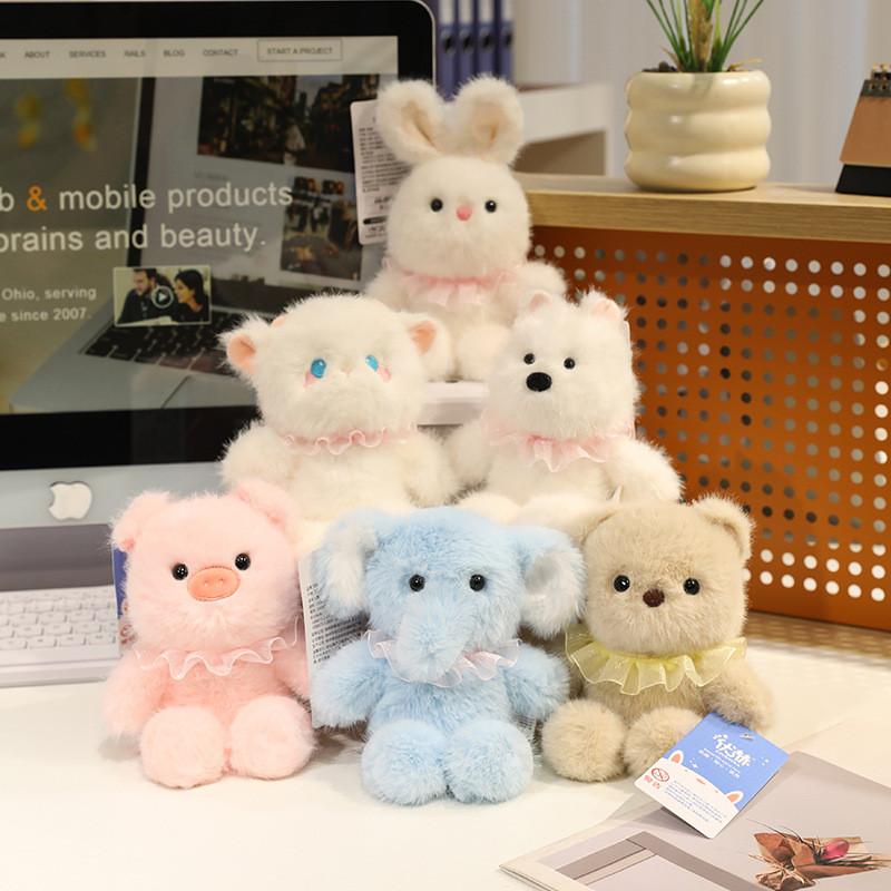 Cute Panda Penguin Fox Elephant Sheep Rabbit Dog Cartoon Animals Plush Toy Doll
