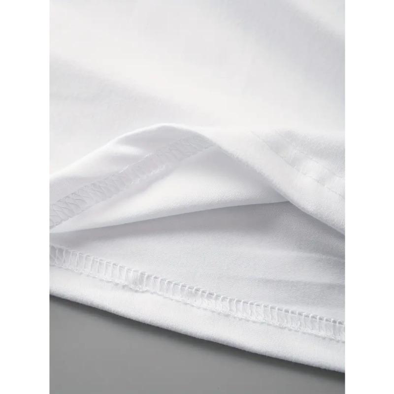 European Size Women'S White Leopard Print Bow Accent T-Shirt-Casual Round Neck Short Sleeve with Brown Bow&Leopard Spot Design, Comfortable T-Shirt