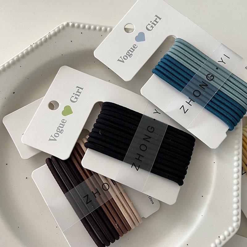 High Elastic Japanese Hair Ties for Women - Adult Style Seamless Ponytail Holders