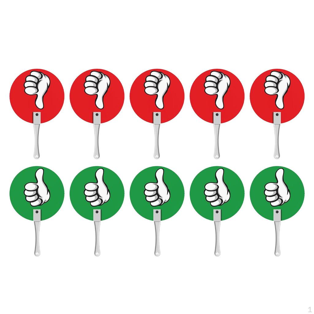 20 Stück Daumen Hoch/Unten Paddel - Abstimmungsschilder Für Klassenzimmer Ja/Nein