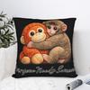 Cute Baby Monkey Punch Plush Hugging Pillowcases Novelty Pillow Case For Living Room Sofa Comfy Pillow Cover