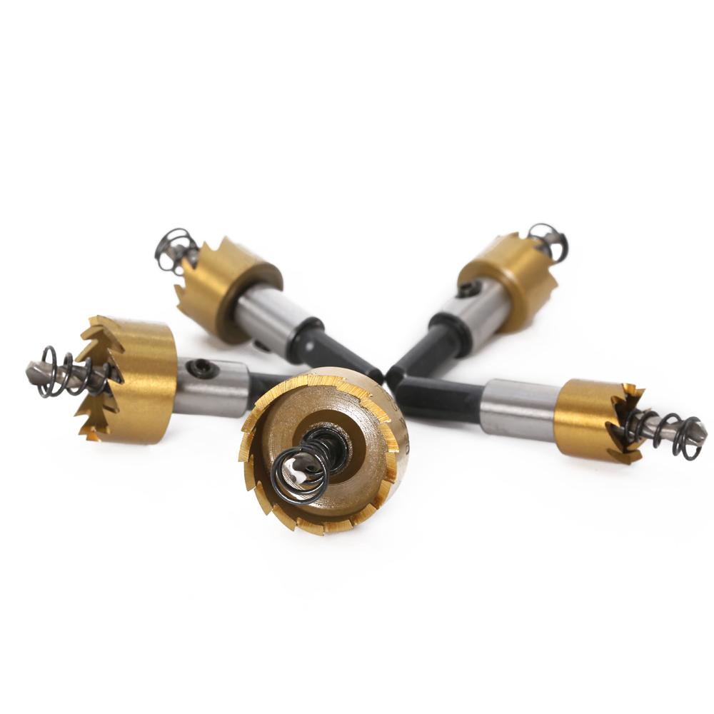 5 Sizes HSS Drill Bit High Speed Steel Carbide Tip Hole Saw Tooth Cutter Metal Drilling Woodwork Cutting Carpentry Crowns