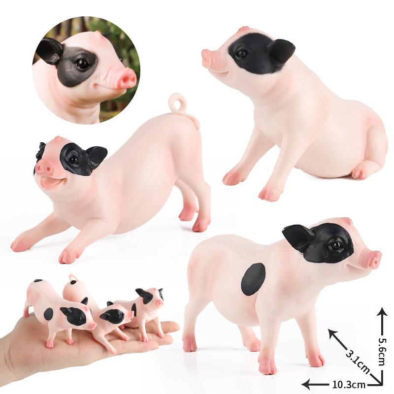 Children's Farm Piglet Toy Ornament for Outdoor Garden Micro Landscapes