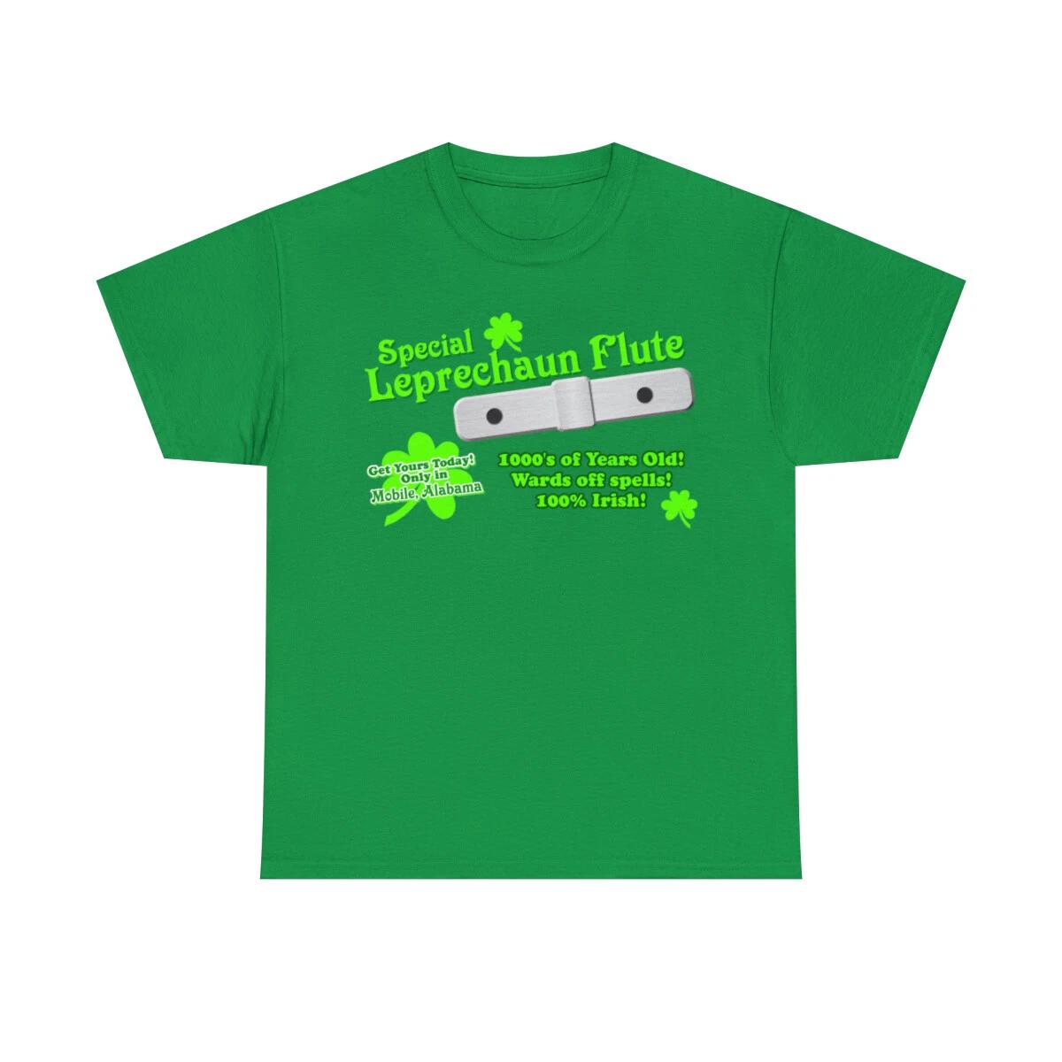 Special Leprechaun Flute St. Patrick s Day Unisex Cotton T-Shirt 2XL