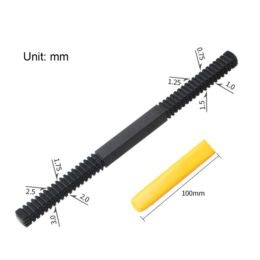 Metric Pipe Bolt Screw Thread Restore File Rider Mechanics Bike Repair Hand Tool