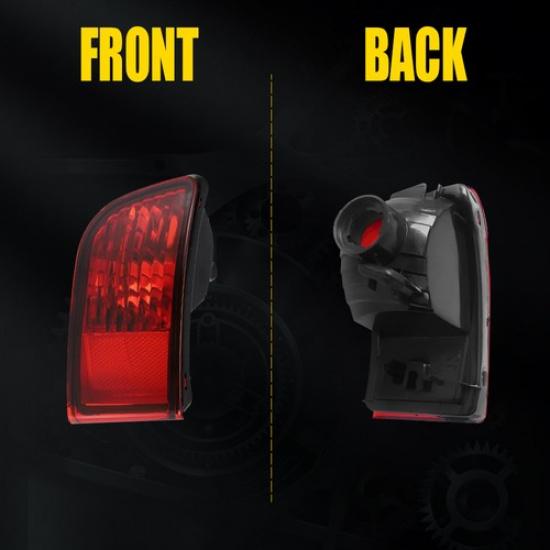 Red Bumper Reflectors Set For 03 04-05 Toyota Rear 4Runner Right Passenger Case
