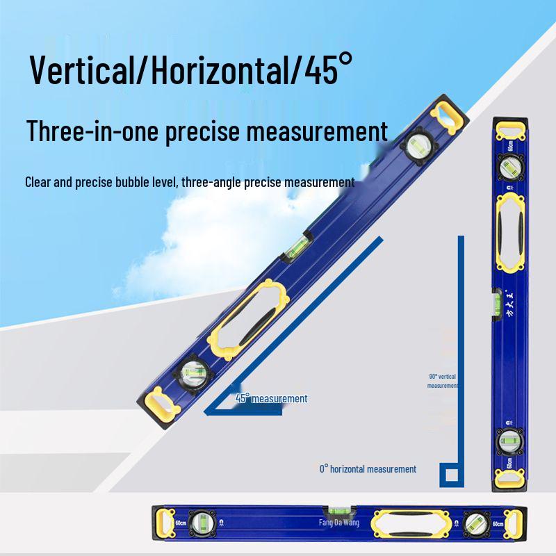 High Precision Mini Spirit Level with Strong Magnet and Aluminum Alloy Straight Edge