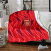 Arsenal Football Club Crest Flannel Blanket, Soft Polyester, Modern Design, All-Season for Camping, Travel, Gifts for Holidays or Birthdays